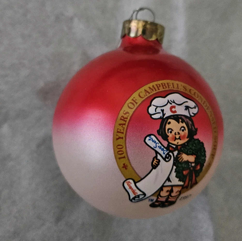 CAMPBELL'S 100 Year of Condensed   Soup Vintage 1997 Ornament.